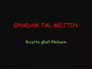 g adam tal mejtin