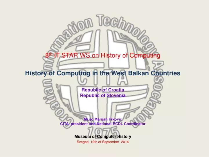 museum of computer history szeged 19th of september 2014