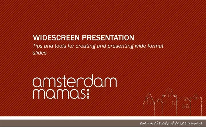 widescreen presentation