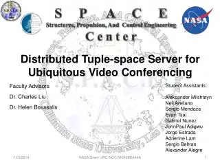 Distributed Tuple-space Server for Ubiquitous Video Conferencing