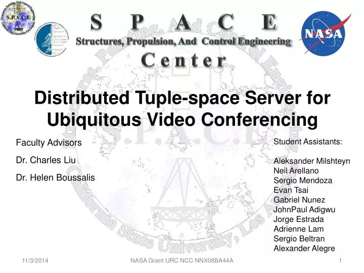 distributed tuple space server for ubiquitous video conferencing