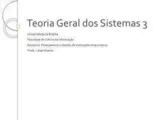 teoria geral dos sistemas 3