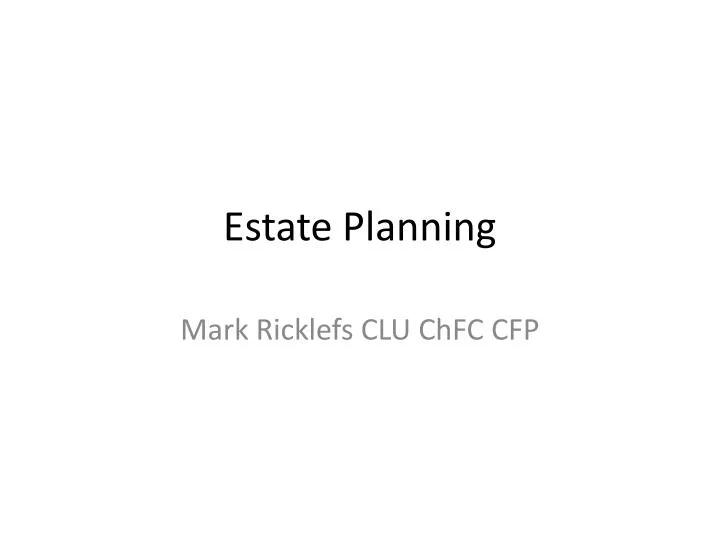 estate planning