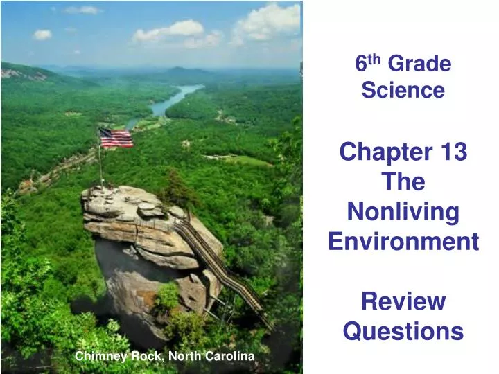 6 th grade science chapter 13 the nonliving environment review questions