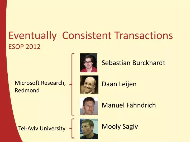 eventually consistent transactions esop 2012