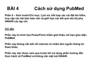 b i 4 c ch s d ng pubmed