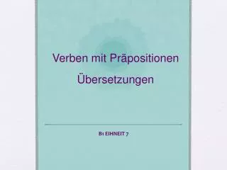 verben mit pr positionen bersetzungen