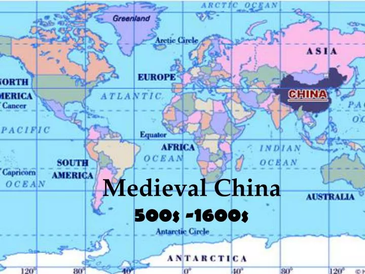 medieval china 500s 1600s