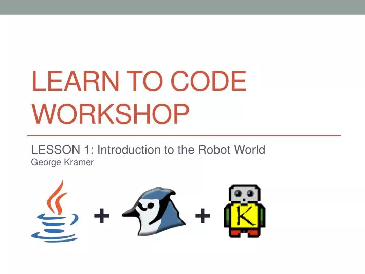 learn to code workshop