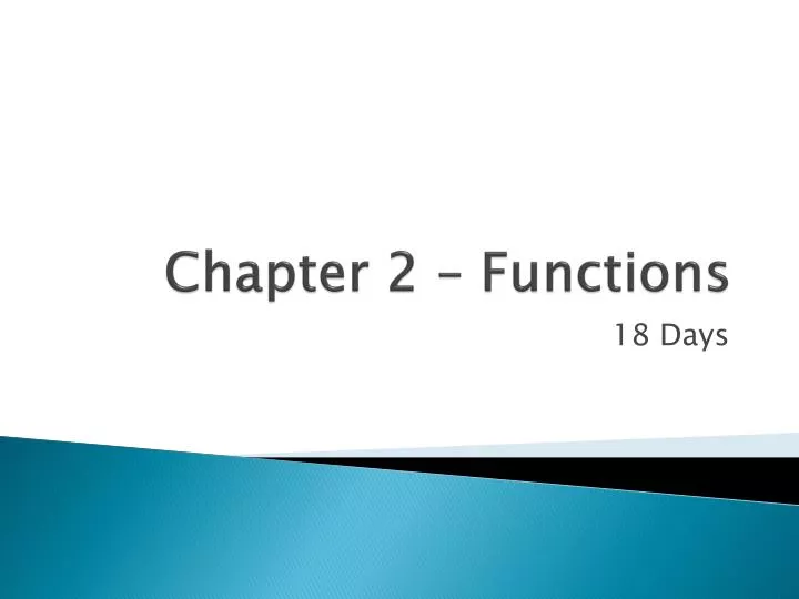chapter 2 functions