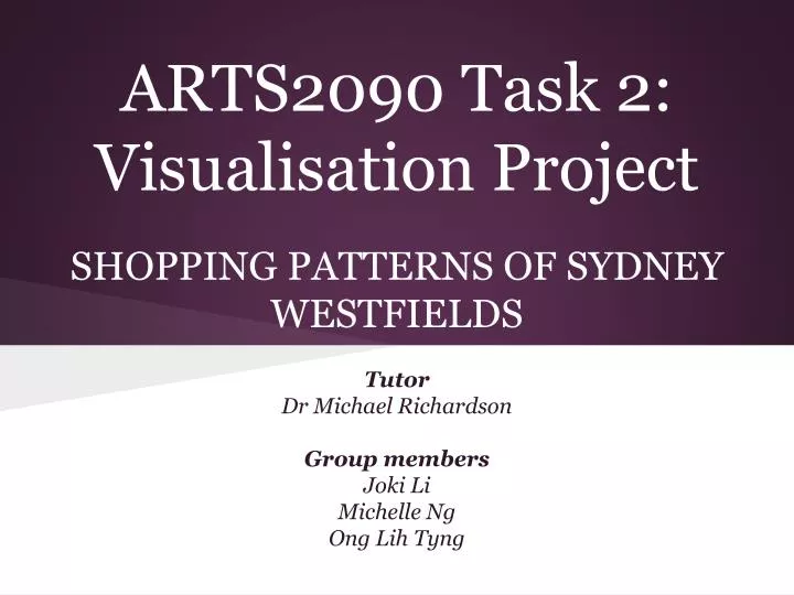 arts2090 task 2 visualisation project