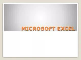 microsoft excel