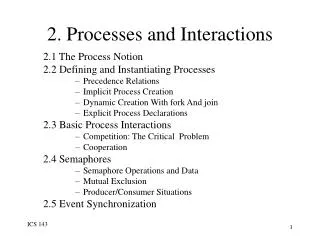 2. Processes and Interactions