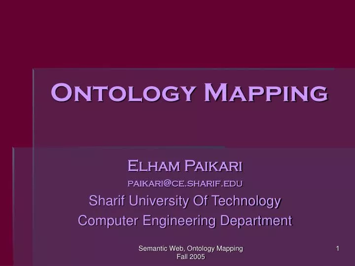 ontology mapping