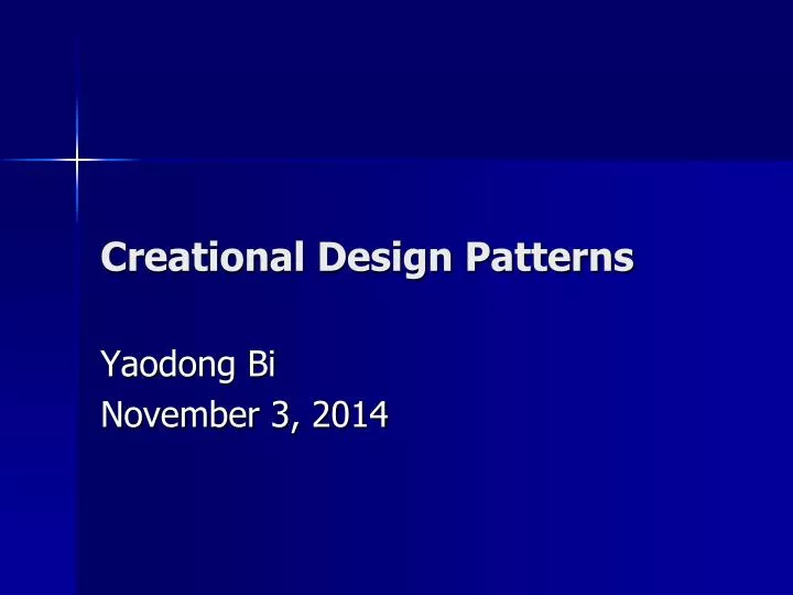 creation al design patterns