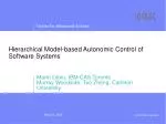 Hierarchical Model-Based Autonomic Control of Software Systems for Enhanced Performance - slide 1