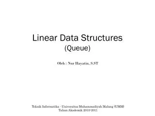Linear Data Structures (Queue)