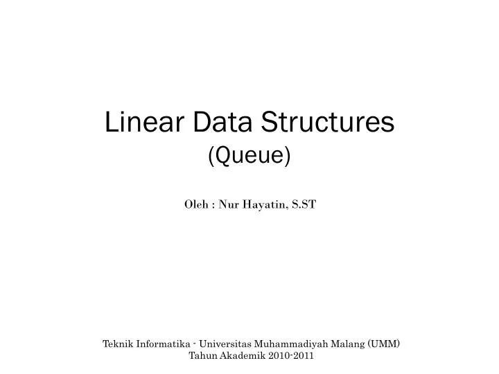 linear data structures queue
