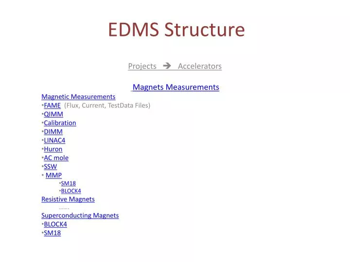 edms structure