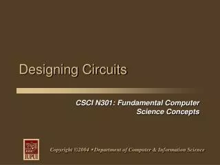Designing Circuits