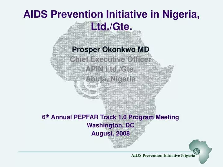 aids prevention initiative in nigeria ltd gte