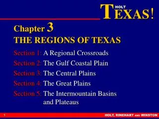 Chapter 3 THE REGIONS OF TEXAS