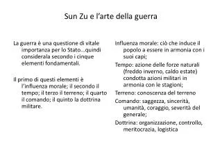 sun zu e l arte della guerra