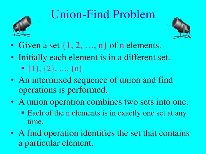 union find problem