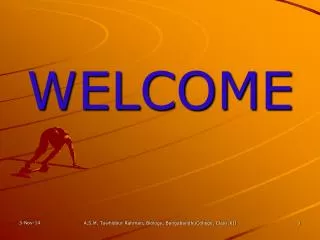 WELCOME