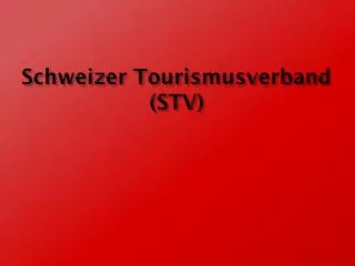 schweizer tourismusverband stv