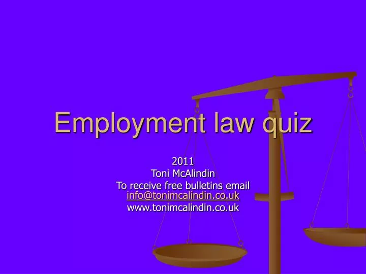 employment law quiz