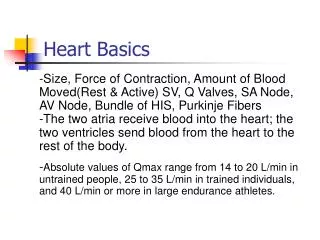 Heart Basics