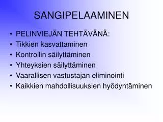 sangipelaaminen