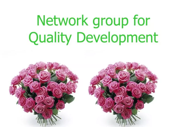 network group for quality development
