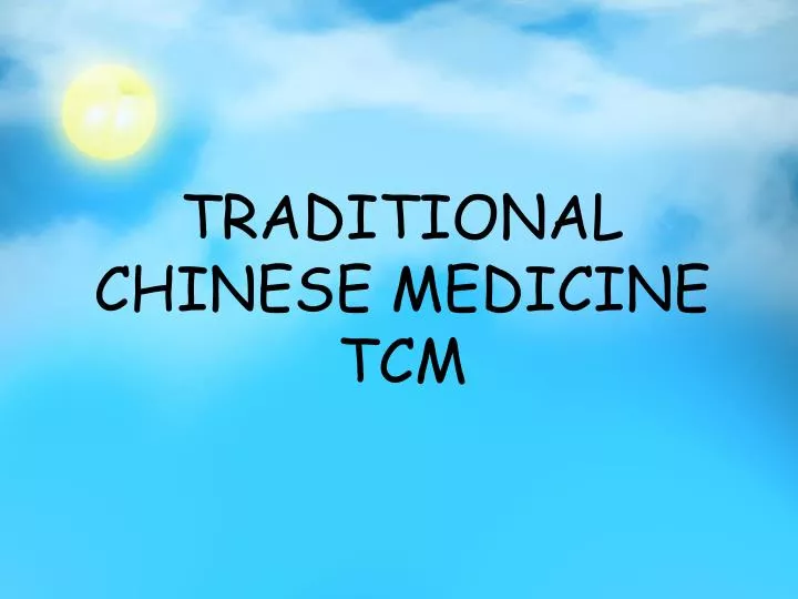 traditional chinese medicine tcm