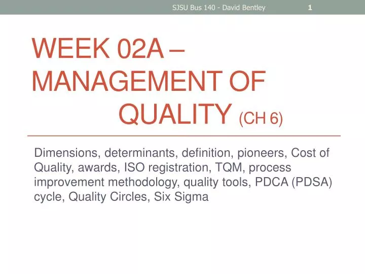 week 02a management of quality ch 6