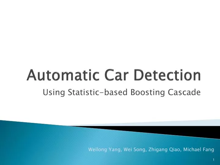 automatic car detection