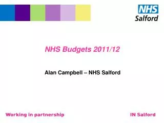 NHS Budgets 2011/12