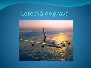 leteck doprava