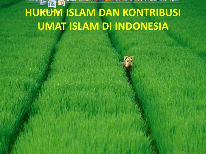 hukum islam dan kontribusi umat islam di indonesia