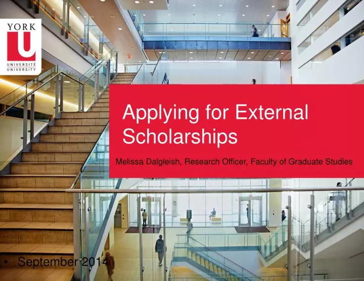 applying for external scholarships
