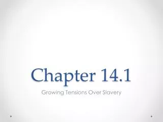 Chapter 14.1
