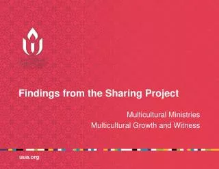 Findings from the Sharing Project