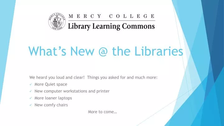 what s new @ the libraries
