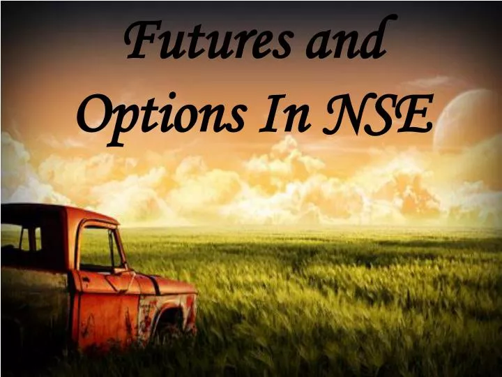 futures and options in nse