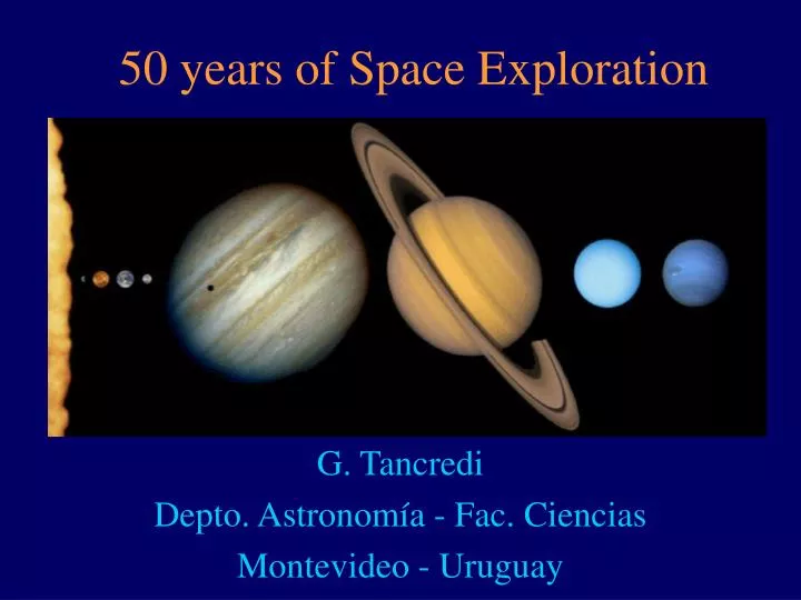 50 years of space exploration