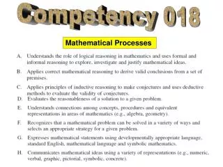 Mathematical Processes