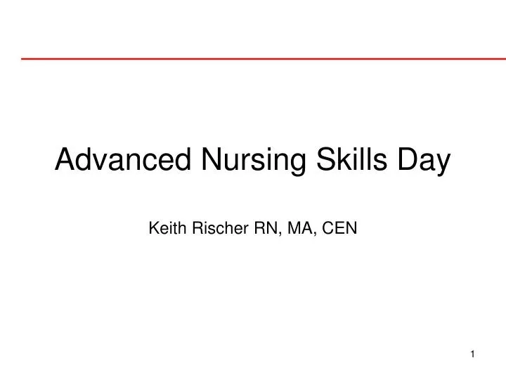 advanced nursing skills day