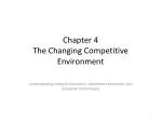 Chapter 4 The Changing Competitive Environment