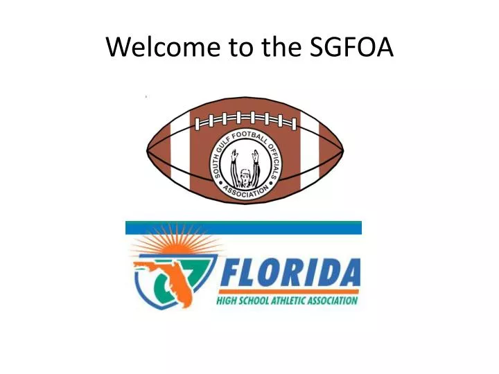 welcome to the sgfoa
